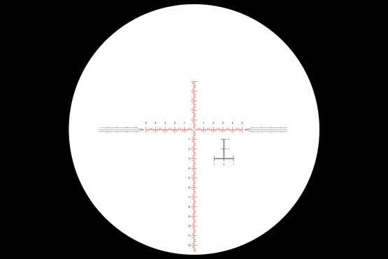 Nightforce NX8 long range rifle scope features the Mil-C reticle with MRAD adjustments